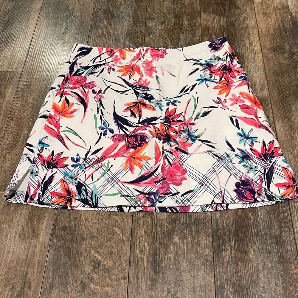Lady Hagen Multicolor Floral Skater Skirt